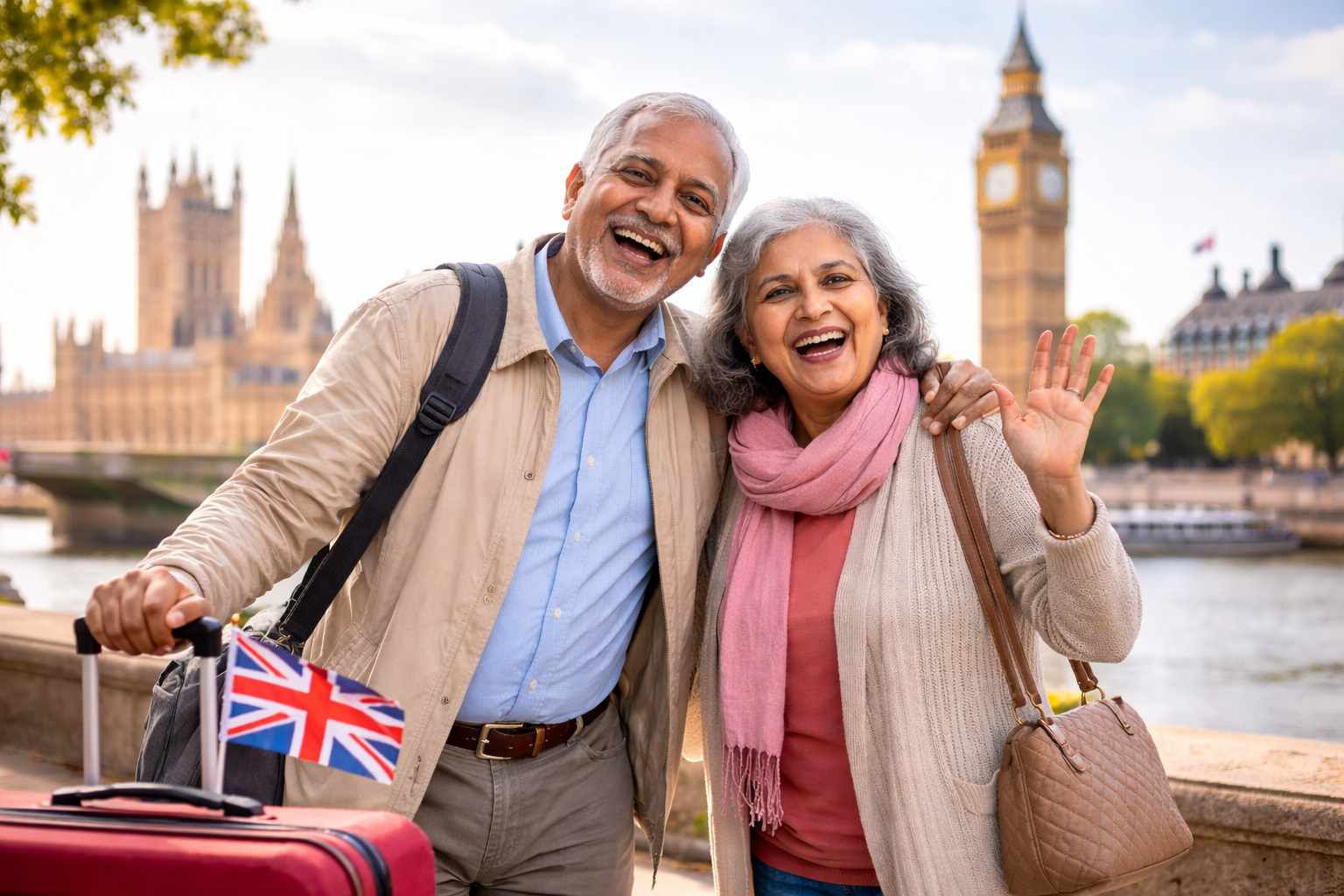 Parents applying for a UK Family Visit Visa, representing document verification and visa processing for parents visiting the UK.