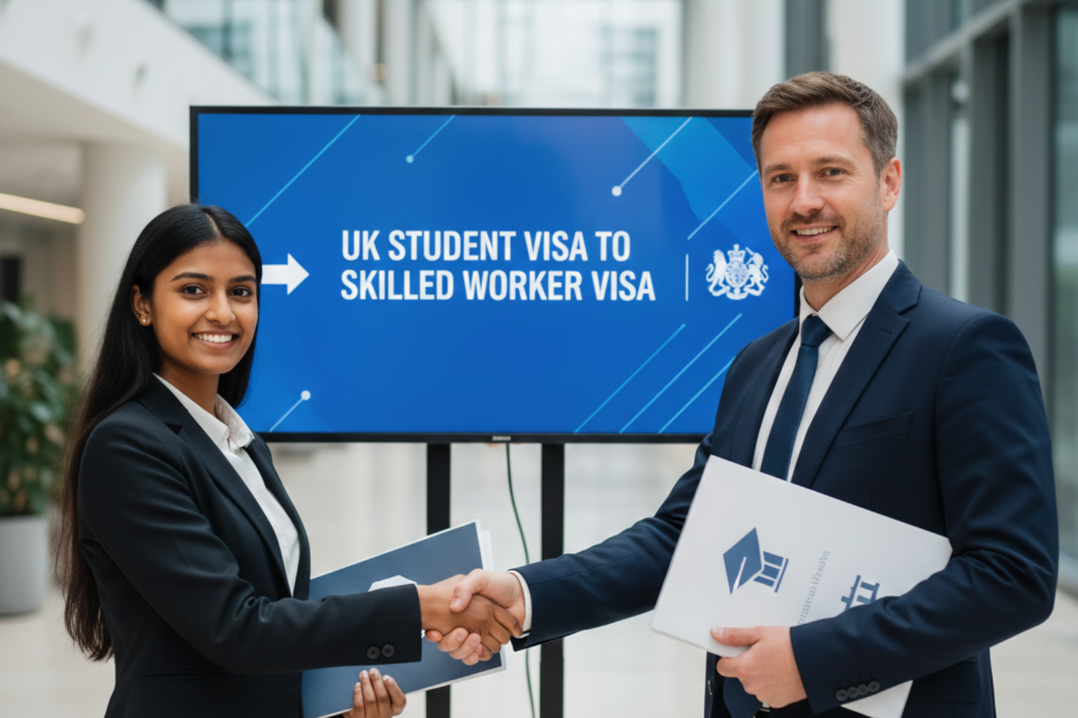 Student transitioning from UK Student Visa to Skilled Worker Visa after securing employment